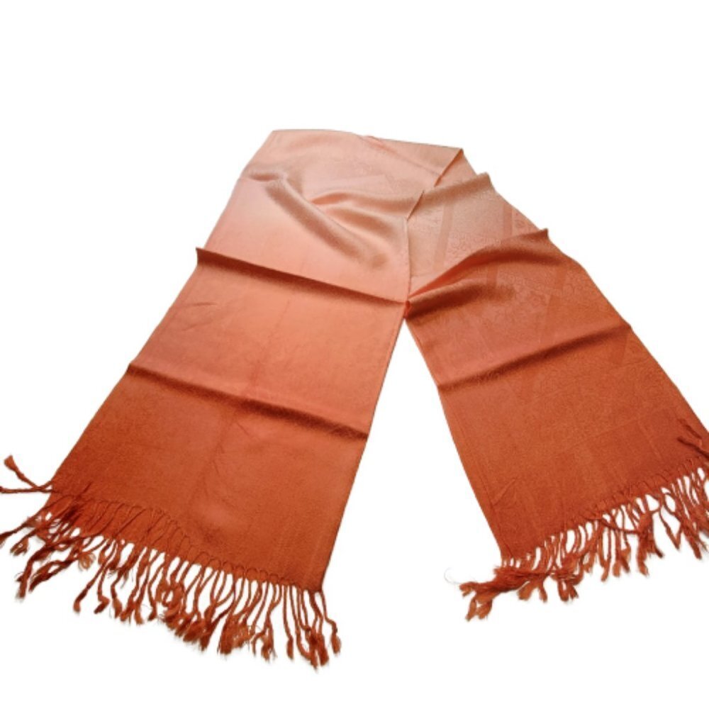 Orange Scarf in two tone - NEW